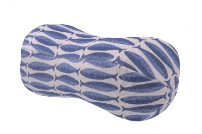 Cojín de Lino Pez Azul